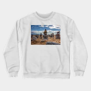 Rock Cairns, Sculptures Crewneck Sweatshirt